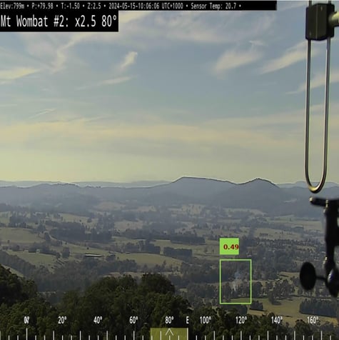 Bushfire detection Frame
